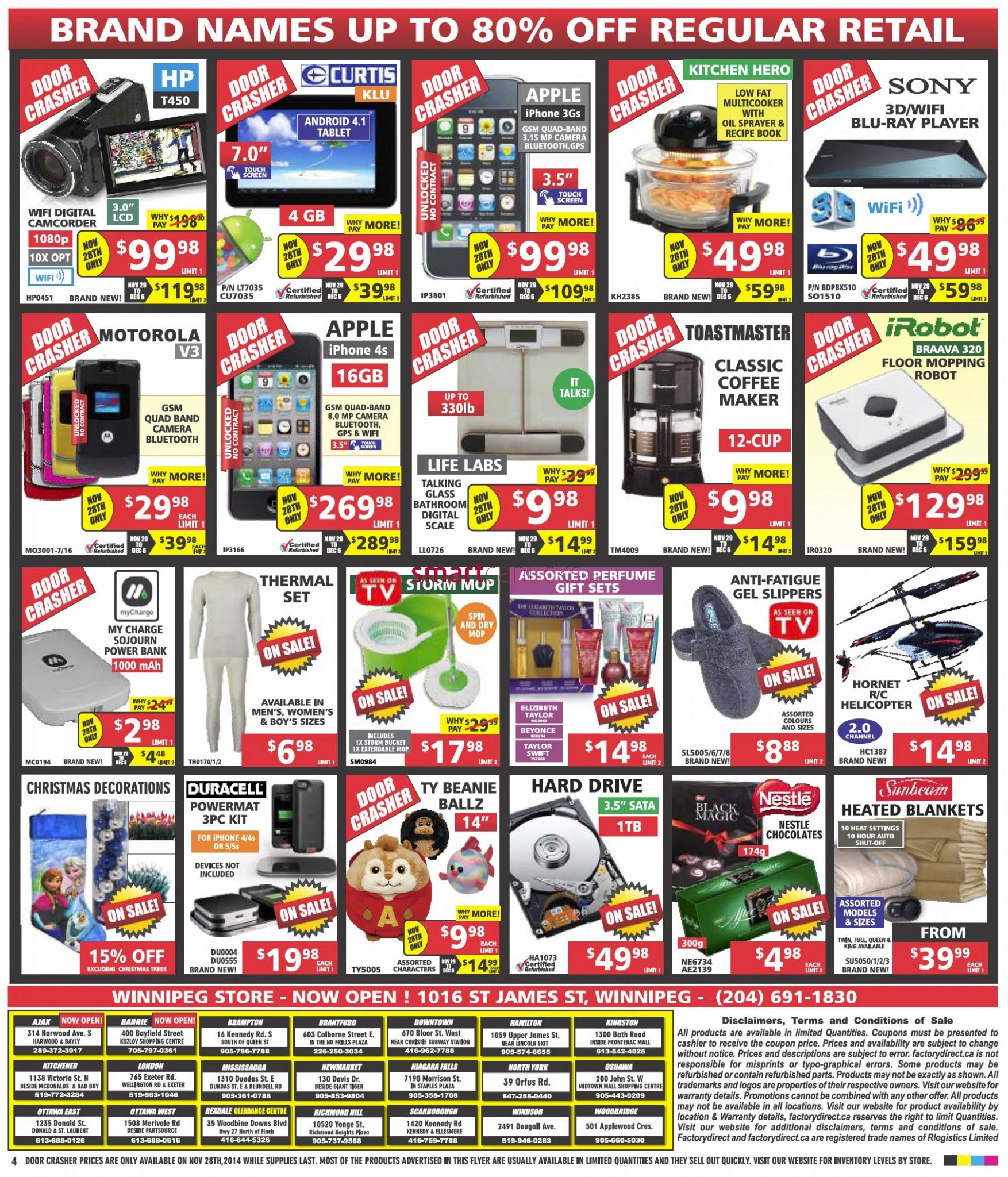 Factory Direct Black Friday Canada 2014 Flyer, Sales and Deals › Black