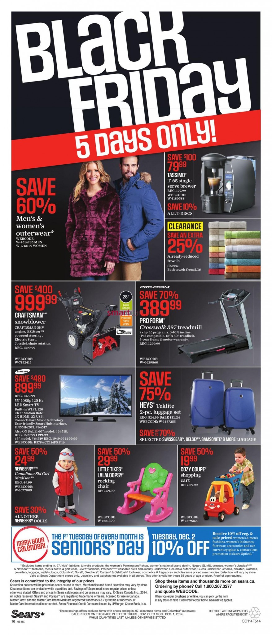 Sears Black Friday Canada 2014 Full Flyer, Sales and Deals › Black - When Do Sears Black Friday Deals